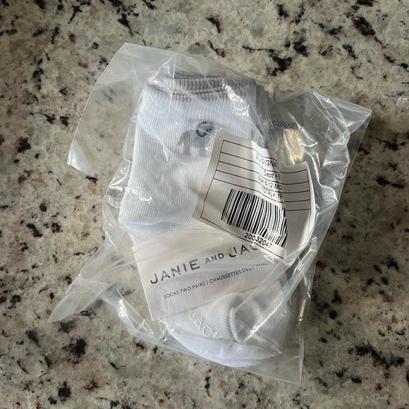 New - Janie and Jack Stripe And Elephant Sock 2-Pack - Picture 2 of 4